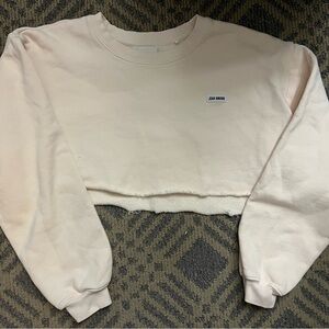 JOAH BROWN S/M light pink Cropped Sweatshirt